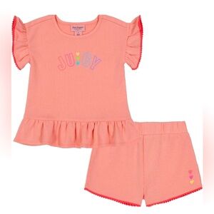 Juicy Couture Pink/Orange Shorts Outfit